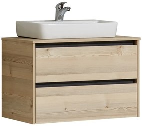 Piano per lavabo di colore naturale con effetto pino Quickset 393 – Pelipal