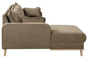 Divano angolare marrone chiaro (angolo sinistro) Beata - Ropez