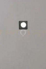 Bottone plafoniera in metallo nero opaco 1 luce attacco gx53 11,5cm