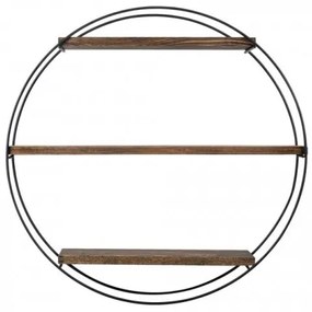 Mensola da parete TULIPA 60x15 cm abete/nero