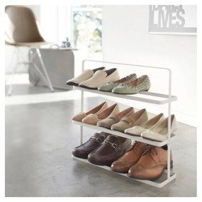 Scarpiera bianca in metallo Tower - YAMAZAKI