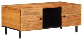 Tavolino 100x54x40 cm in legno massello di acacia