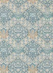 Morris & Co Carta da parati Norbury - Woad/ Linen