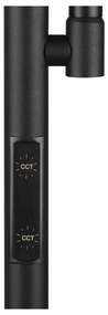 Lampada da terra nera (altezza totale 178 cm) Specter – Trio
