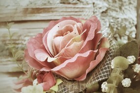 Stampa su tela – Rosa vintage rosa