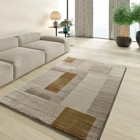 Tappeto arancione/beige 140x200 cm Melfi – Universal