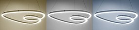 Lampada Da Soffitto Pensile Ring Moderno LED+Telecomando APP798-cp Chrome