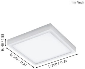 Eglo 96494 - Plafoniera LED da esterno ARGOLIS LED/22W