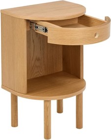 Comodino colore naturale chiaro con effetto rovere Paron – Actona