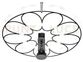 Lafra lampada da soffitto piccola nera 2700k 735lm 9w dimmerabile ...