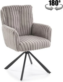 Sedia K572 in tessuto grigio – 62x68x93 cm