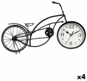 Orologio da Tavolo Bicicletta Nero Metallo 42 x 24 x 10 cm (4 Unità)