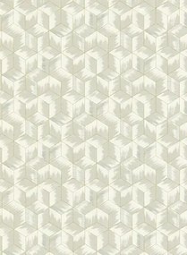 Würfel Tapete Tumbling Blocks von Zoffany - Empire Grey