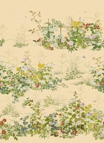 Cole & Son Tapete Scenic Flora - Japanese Paperweave - Gold