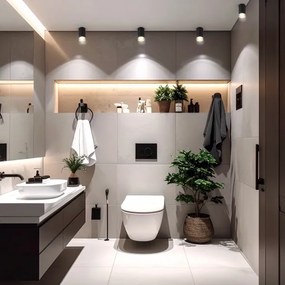 Brilagi - Luce Spot da bagno SELE 1xGU10/30W/230V IP44 nero