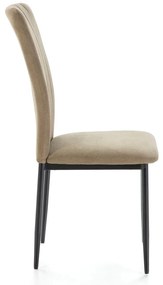 Set di sedie da pranzo kaki 4 pz Holly - Marckeric