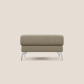 Star Pouf con piedini alti in microfibra impermeabile T11 tortora