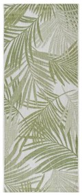 Tappeto Flatweave Palm Light Green natura verde, L 200 x L 80 cm