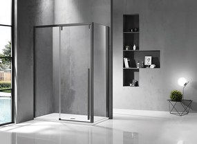 Box doccia 80x140 telaio colore gun metal vetro 8mm  | KSA5000GM - KAMALU