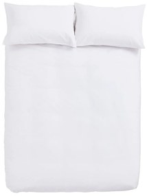 Set copripiumino e federa bianco in misto tencel per letto matrimoniale e per letto esteso 230x220 cm Temperature Controlling TENCEL™ – Bianca