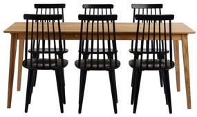 Tavolo da pranzo in rovere naturale , 180 x 90 cm Filippa - Rowico