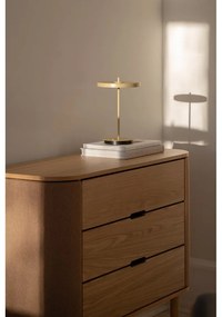 Lampada da tavolo LED giallo chiaro in metallo con paralume in metallo (altezza totale 31 cm) Asteria Move – UMAGE