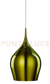 Ciondolo vibrante - metallo verde metallizzato