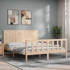 Giroletto Senza Materasso 160x200 Cm İn Legno Massello Di Pino /