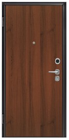 Porta blindata YALE PORTA AUTOMATIC L 90 x H 210 cm noce apertura destra