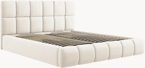 Letto imbottito effetto velluto con contenitore Tropea