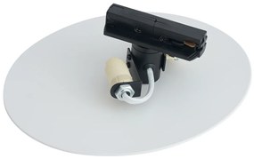 Plafoniera bianca moderna per sistema di illuminazione a binario monofase a 2 luci - Iconic Pulley