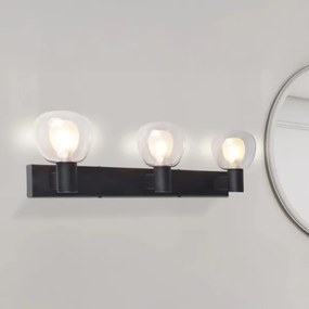 Applique da bagno POLA 3xG9/5W/230V IP44 nero/trasparente