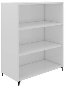 Credenza 69,5x32,5x90 cm bianco lucido in legno multistrato