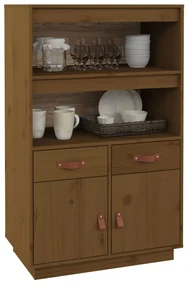 Credenza miele 67x40x108,5 cm in legno massello di pino