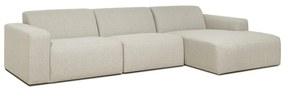 Divano con penisolare beige (angolo destro) Roxy - Scandic