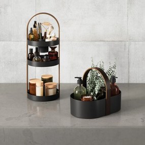 Organizzatore da bagno nero in plastica riciclata Bellwood - Umbra