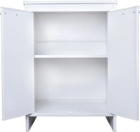 Mobile Lavanderia da Esterno 60x49x84 cm in PVC Bianco...