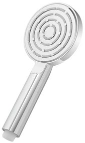 Doccetta tonda monogetto da 23,5 cm cromo lucido in ABS anticalcare Hidra