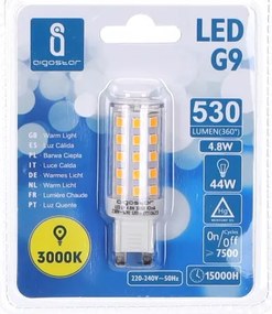 Lampadina LED G9/4,8W/230V 3000K - Aigostar
