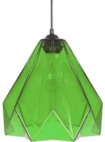 Tosel  Lampadari, sospensioni e plafoniere Lampada a sospensione cuadrado vetro verde  Tosel