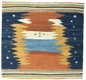 Kilim Tappeto persiano 100x110 (Iran) Tessuto A Mano