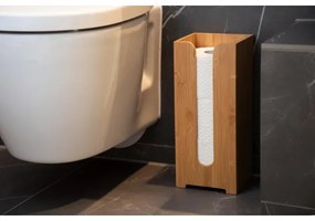 WENKO 24749100 - Porta rotolo per carta igienica BAMBUSA 15x35,5 cm marrone