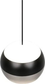 Lampadario LED nero e argentato ø 15,5 cm Orbit – Trio Select