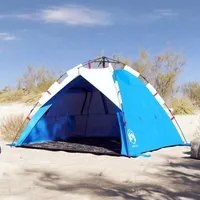 Tenda da Spiaggia 3Persone Azzurro Rilascio Rapido Impermeabile 4005314