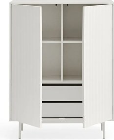 Cassettiera alta bianca 97x130 cm Sierra - Teulat