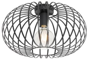 Plafoniera di design nera 39 cm - Johanna