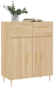 Credenza rovere sonoma 69,5x34x90 cm in legno multistrato