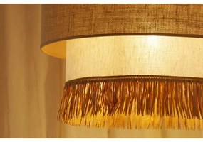 Brilagi - Lampadario a cavo WINNETOU BOHO 1xE27/15W/230V Ø 45 cm marrone/crema