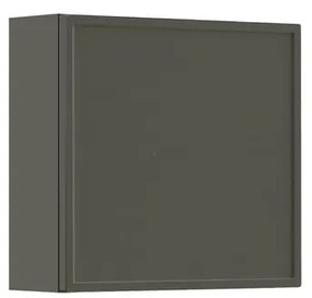 Pensile bagno Pixel laccato opaco grigio carbone, 1 anta apertura da sinistra P 17 x L 40 x H 40 cm