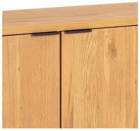 Cassettiera effetto rovere in colore naturale 160x80x45 cm Colima - Actona